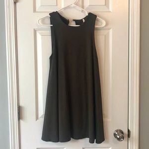 Sage Mini Dress in Dark Green.